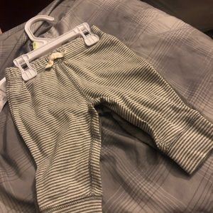 Baby pants grey and striped